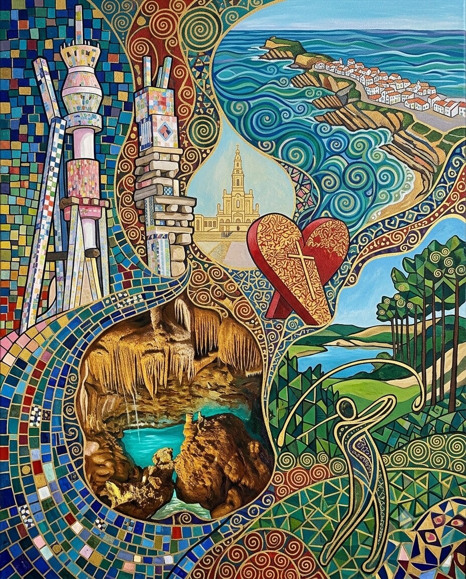 Praia d'el Rey 2023 im Stil von Klimt